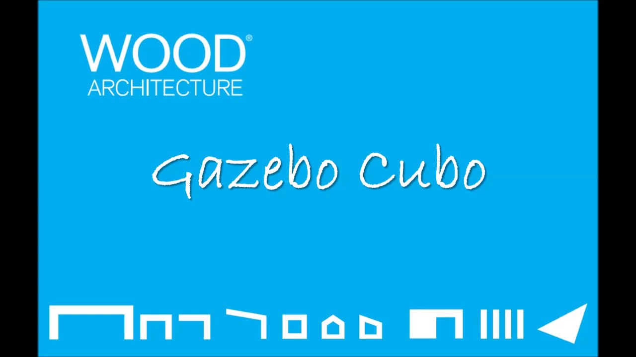 Gazebo Cubo in legno Woodarchitecture