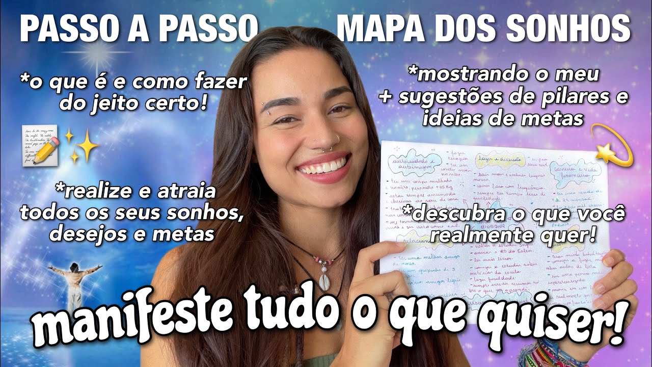 Como fazer um MAPA DOS SONHOS do jeito CERTO✨ + ideias de pilares e metas 📝