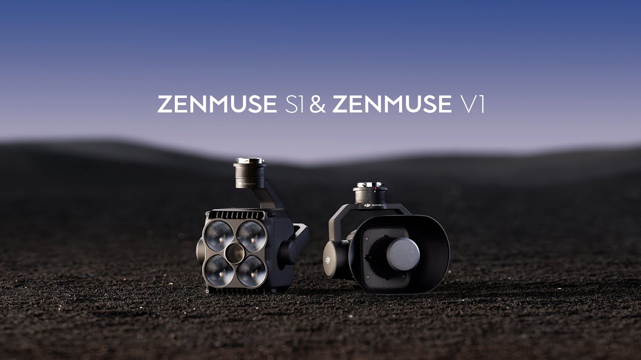 This is DJI Zenmuse S1 and V1 | Drone Spotlight and Speaker Payloads