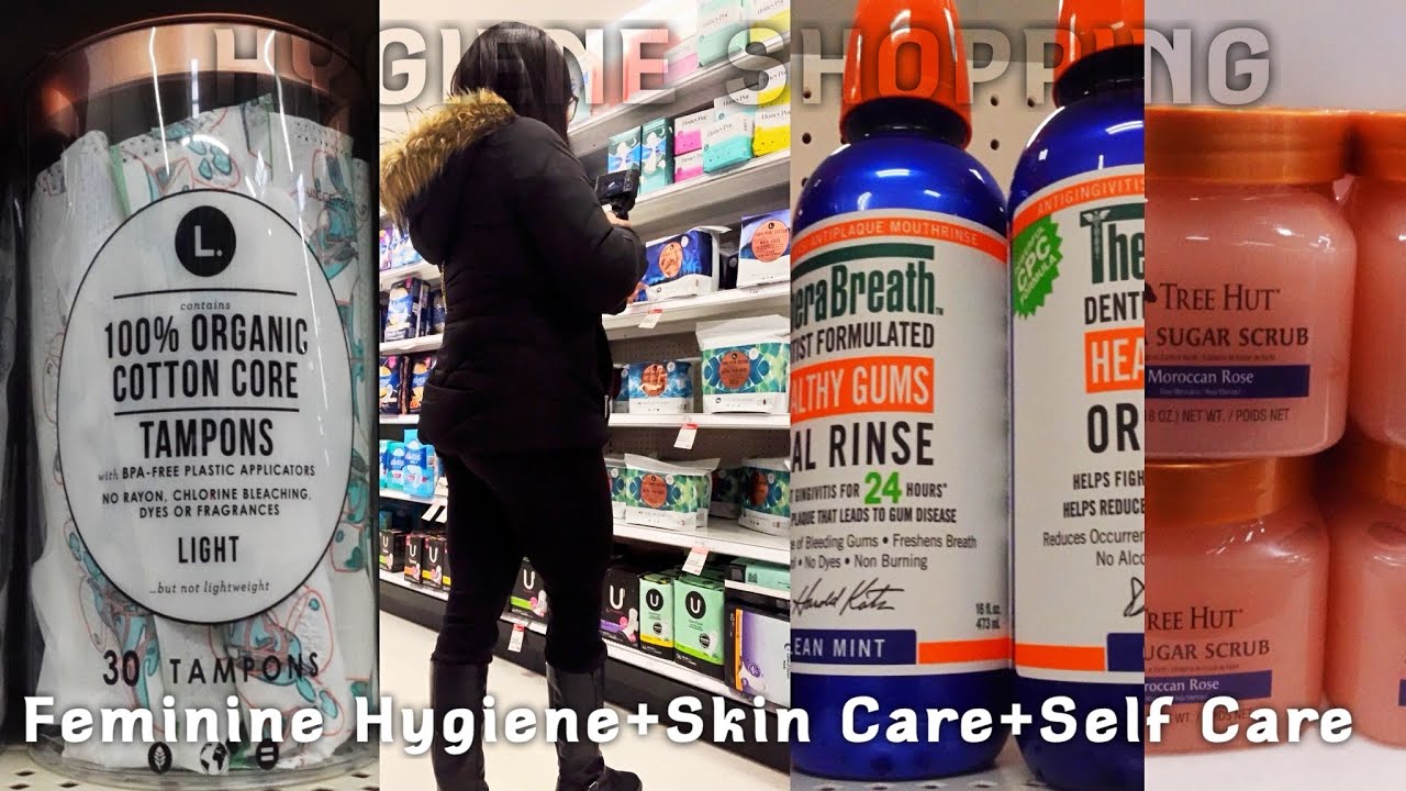 LETS GO HYGIENE SHOPPING AT TARGET | FEMININE HYGIENE+ORAL CARE+SKIN CARE TIPS!!!