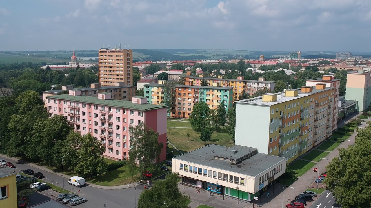 Ostrava Hlavní třída dronem