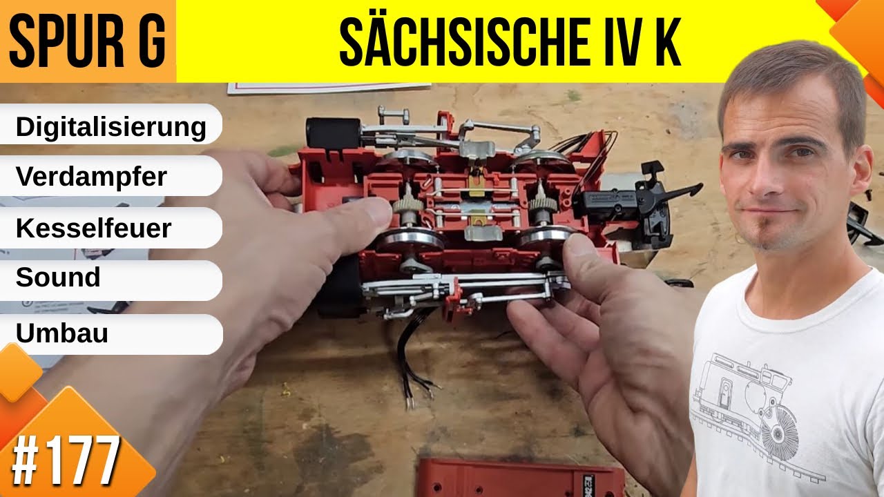 Unsere LGB Gartenbahn #177, Umbau und Digitalisierung der 4k