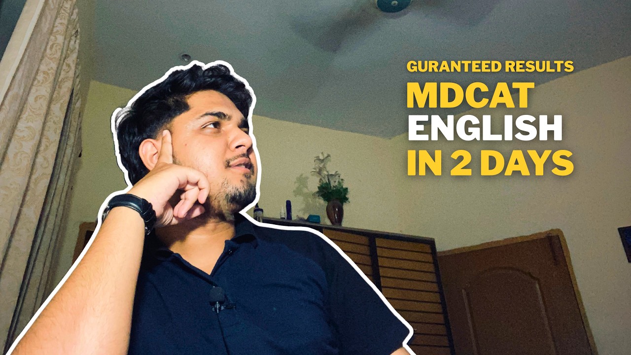 MDCAT English in 2 Days? YES IT'S POSSIBLE! 🔥| MDCAT 2026 |