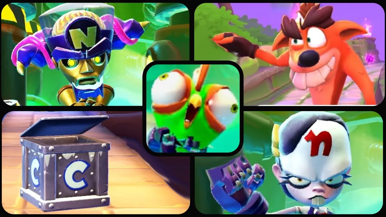 Crash on the Run - All Bosses