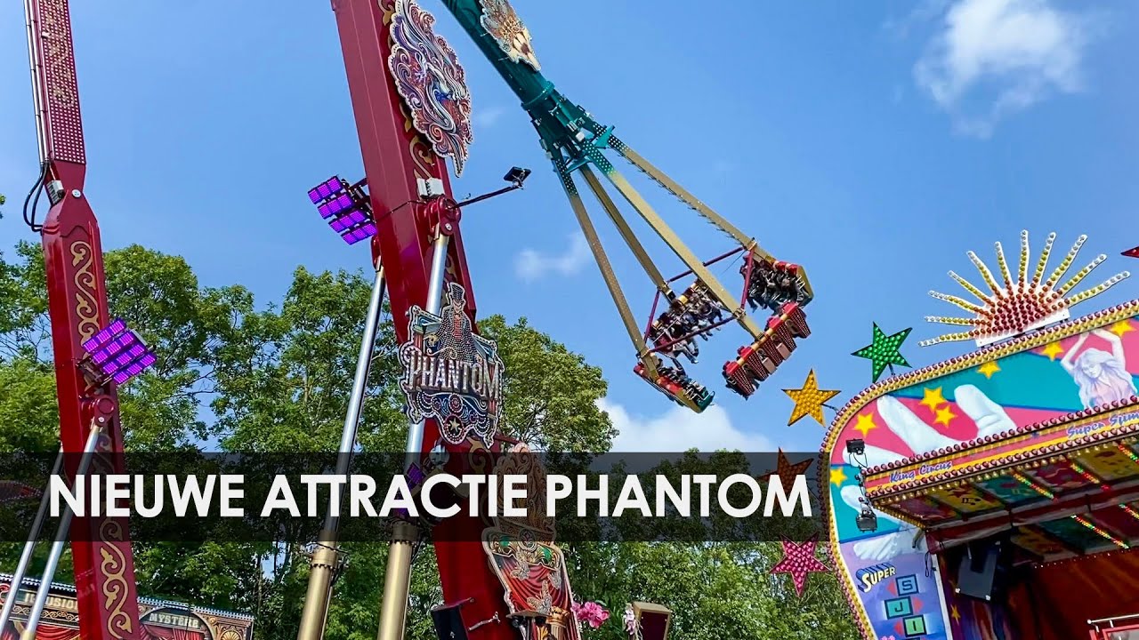 Nieuwe kermisattractie Phantom in premi&egrave;re: 45 meter hoge XXL afterburner (KMG)