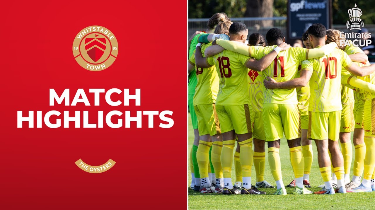 Wealdstone vs Whitstable Town | Match Highlights | FA Cup