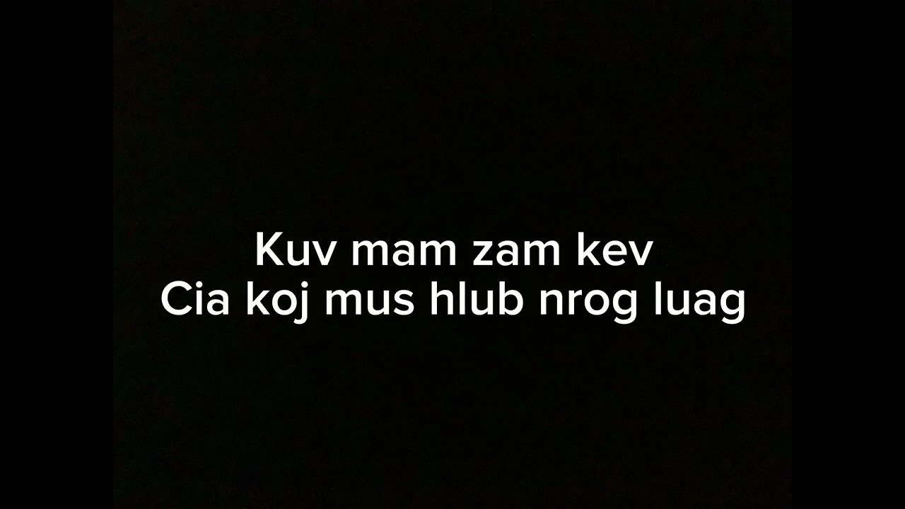 Koj Siab Txaij (female karaoke)