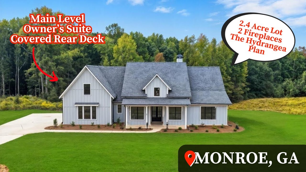 Living In Dacula, GA | 2.4 Acre Lot | Home Tour | Hydrangea Plan | Atlanta New Homes