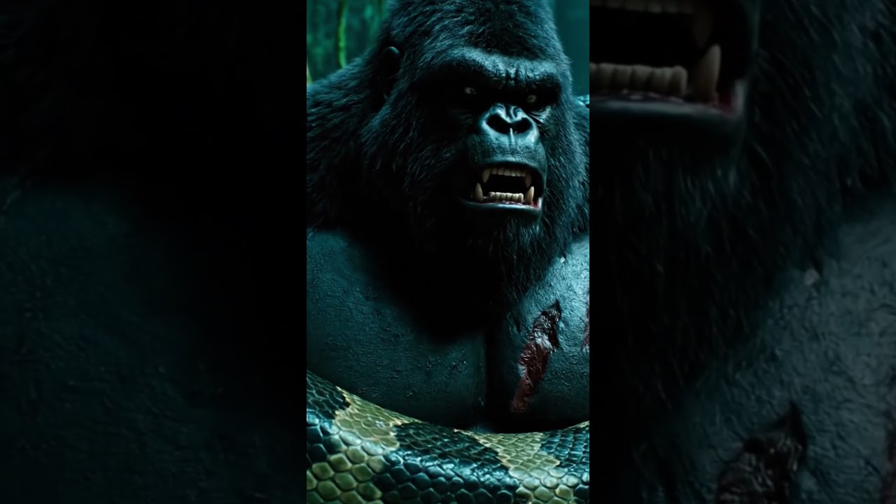 ⚡ Epic Survival Battle | Kong Fights Giant Python to Protect Baby Monkey