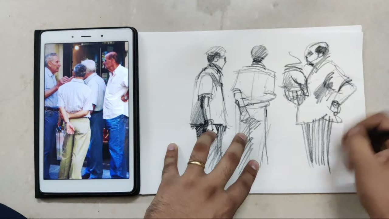 sketching kaise karte hain ,rapid sketching for beginners , sketch karne ka sabse aasan tarika