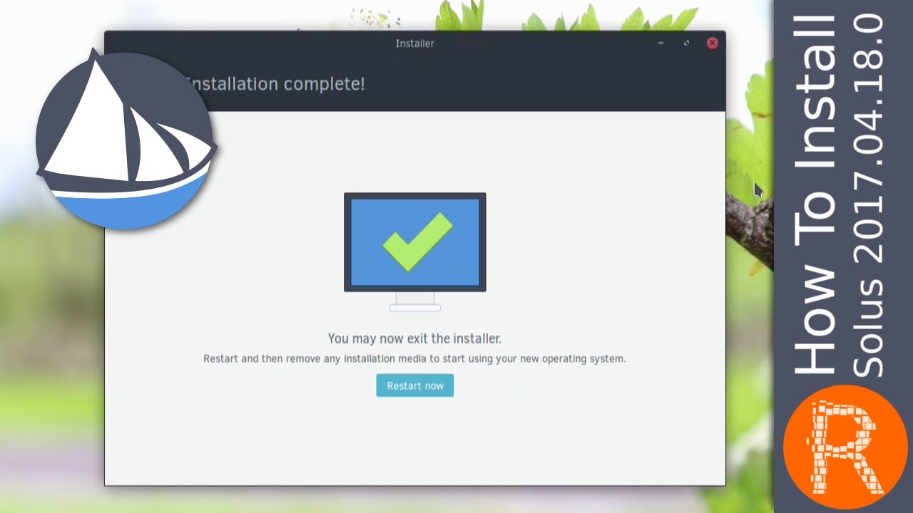How To Install Solus 2017.04.18.0