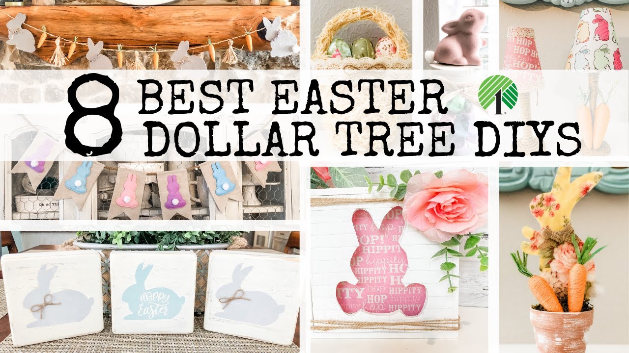 EASY PEASY!  8 FAST DOLLAR TREE SPRING DIYS