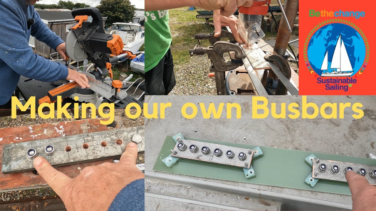 Making DIY Busbars for our all Electric Boat refit #ElectricBoat #BoatRefit #BoatLife #DIY