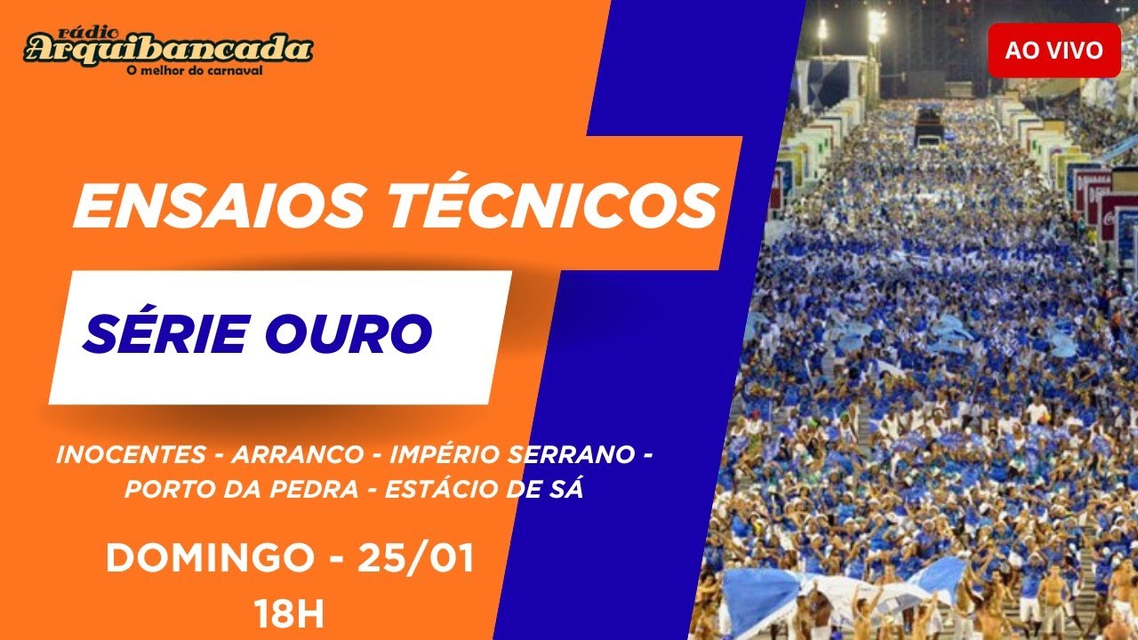 Ensaios Técnicos Série Ouro AO VIVO - 25/01/26