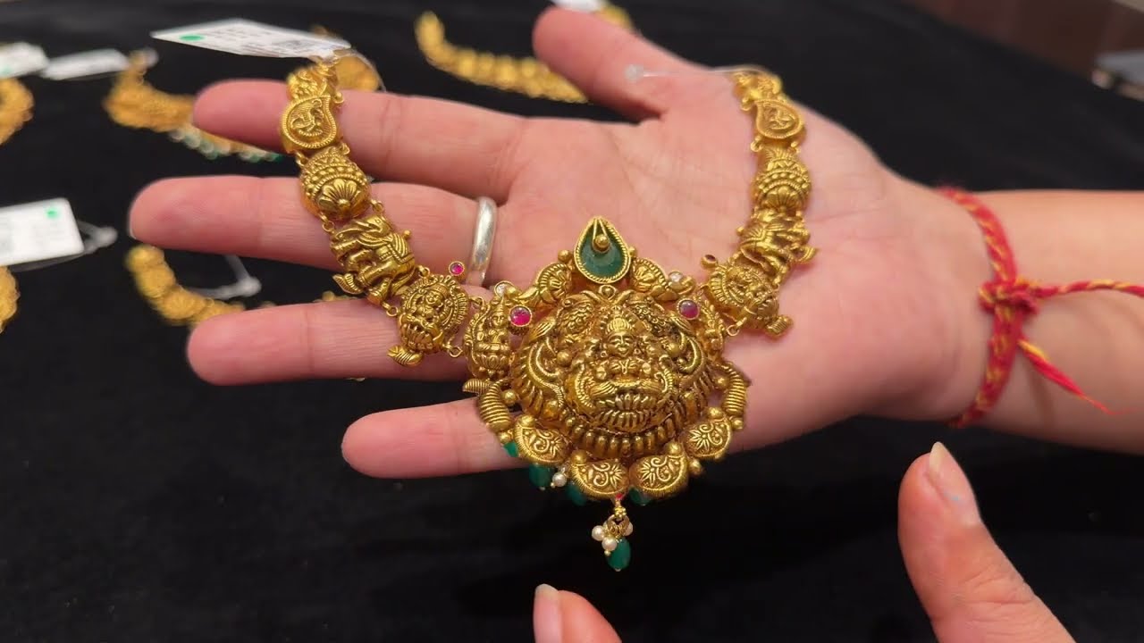 Дизайн ожерелья Nakshi, выражающий королевский характер | Эксклюзив от Panna Jewellers ✨