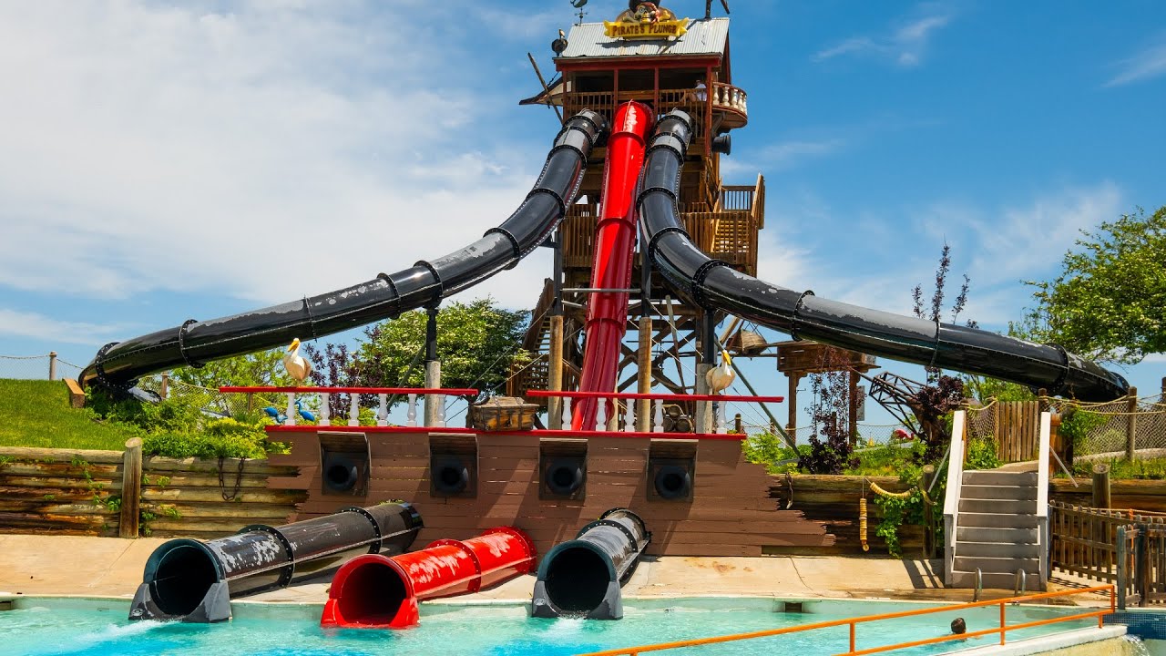 Pirate's Plunge Speed Slide Complex at Water World Denver