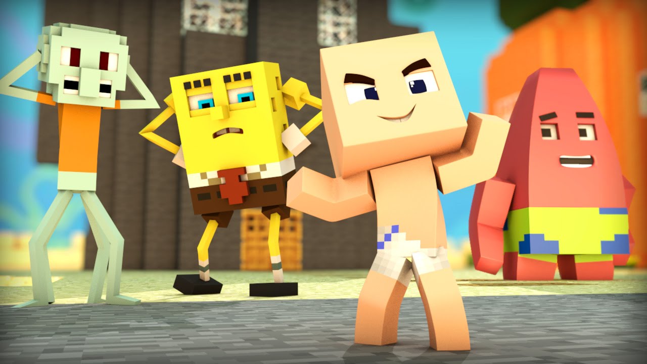 Minecraft - WHO'S YOUR DADDY? - ADOTADO PELO BOB ESPONJA ( SpongeBob )