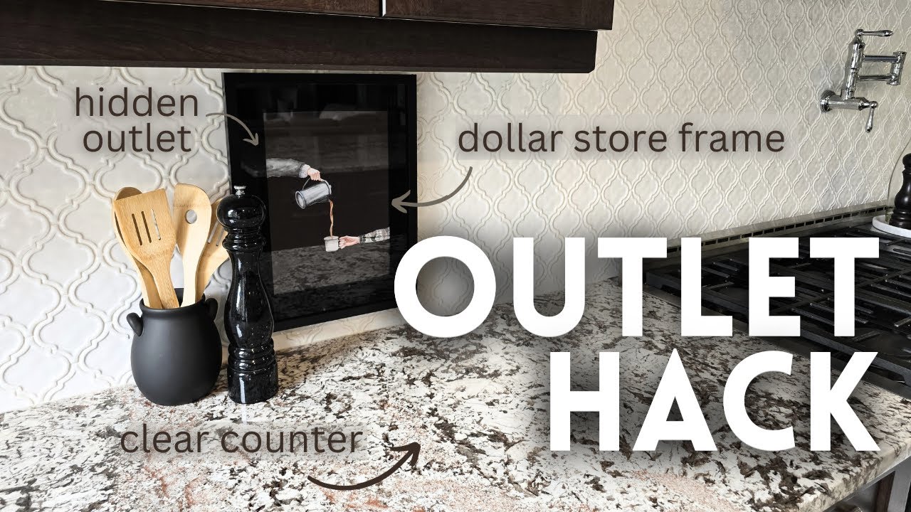 Outlet Cover Hack | Easy, Stylish & Renter-Friendly | Kitchen Backsplash Art | Dollar Store DIY