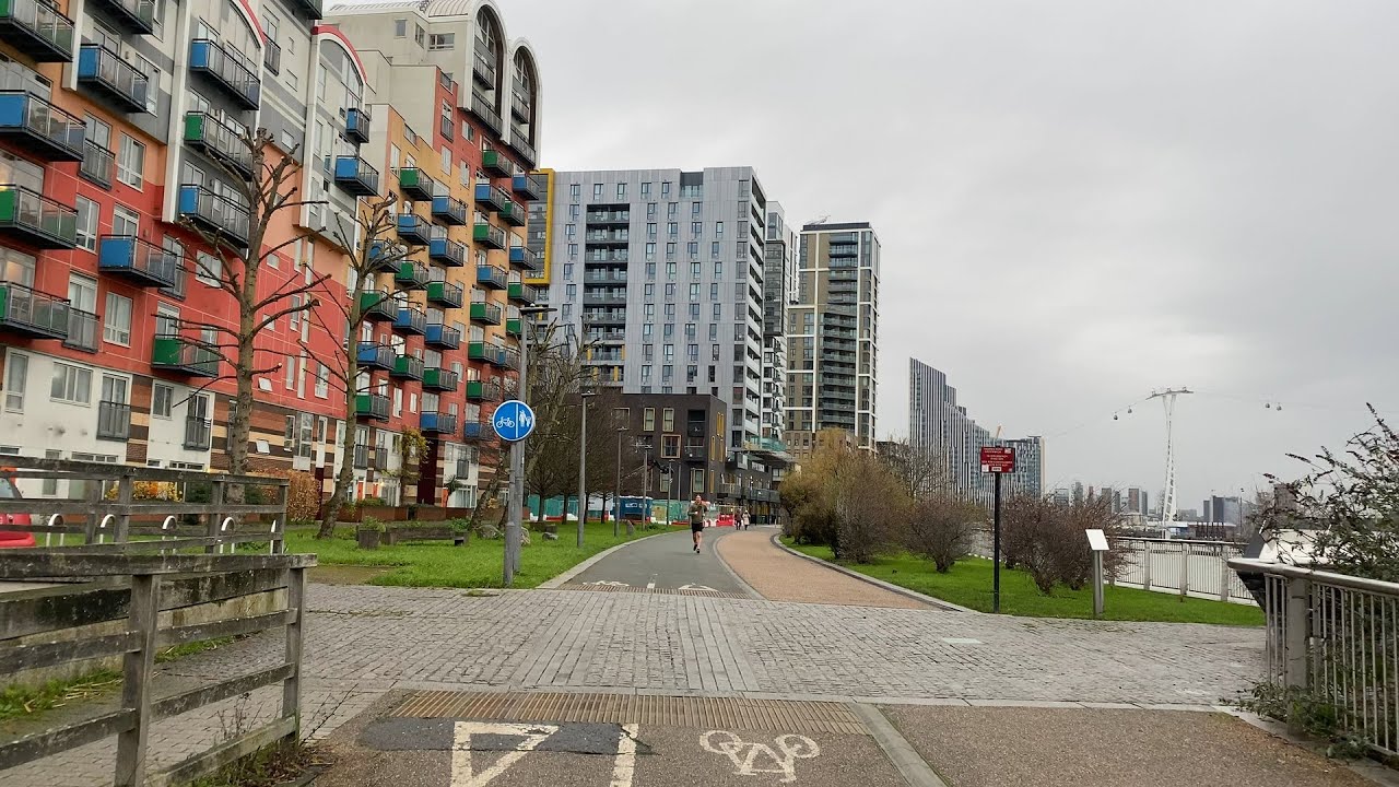 The best place to live in London; the skyscrapers at North Greenwich