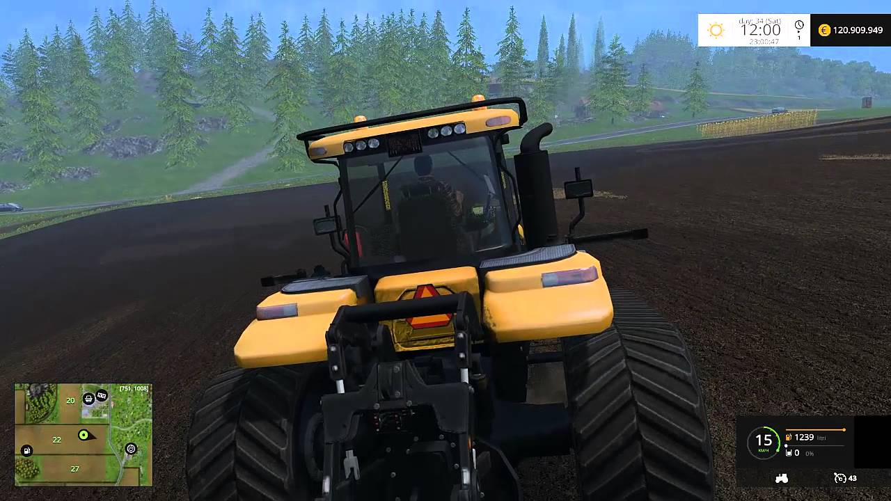 FARMING SIMULATOR 2015 NEW TEST MOD CAT CHALLENGER-MT865b