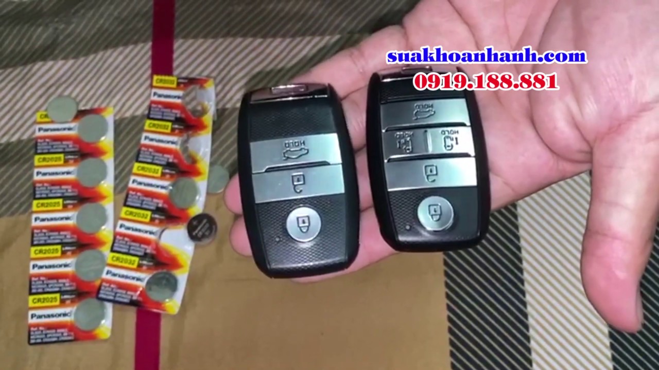 Hướng dẫn thay pin chìa khóa xe KIA Sedona, Sorento, K3, Serato [100% Thành Công]