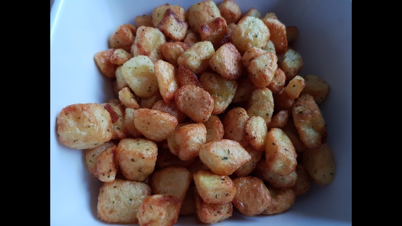 Airfryer recept | Knapperige gebakken aardappeltjes | (NL/BE) | Plezierindekeuken.nl