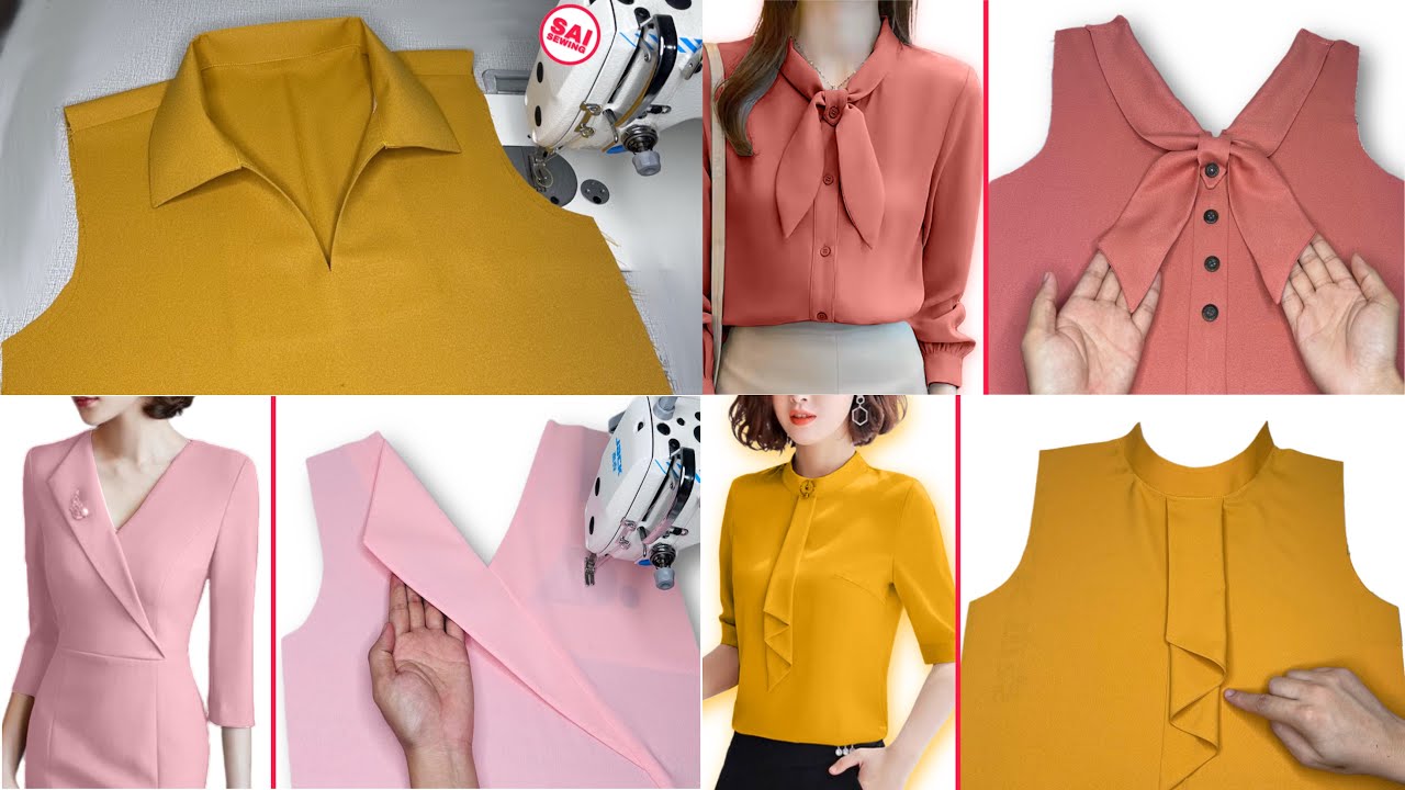 [4] Collar and High Neck Sewing and Cutting Techniques | Sewing Tips and Tricks