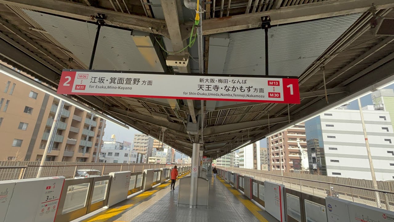 御堂筋線東三国駅でサインシステムの更新工事が完了！新しく付いたエレベーターの外観も観察！