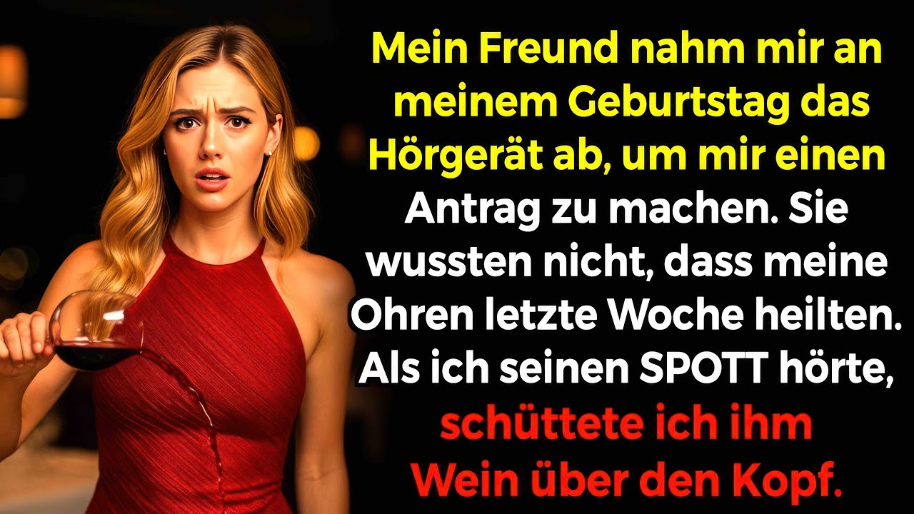 Mein Freund nahm mir fürs Ja-Wort das Hörgerät ab; keiner wusste, dass sie letzte Woche heilten…