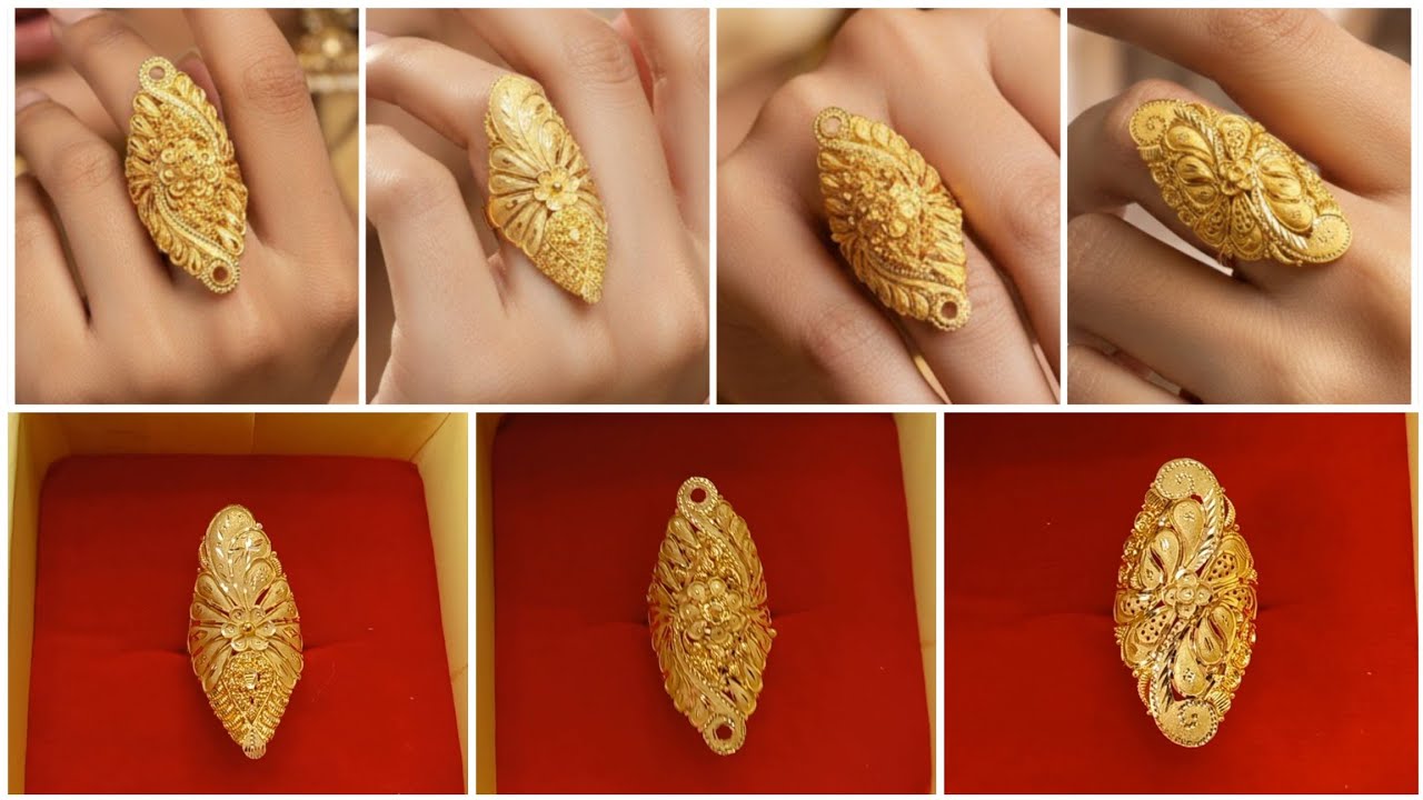 The Beauty Fo Indian Women's Ring Collection with price | Gold Ring Designs @trisha gold art