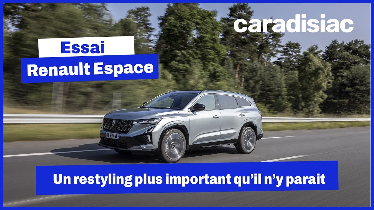La version restyl&eacute;e du Renault Espace ne se contente pas d&rsquo;une nouvelle face avant