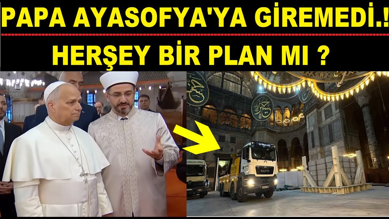 TAM O ESNADA AYASOFYA'YA GİREMEDİ.! İŞTE T&Uuml;M DETAYLAR...!