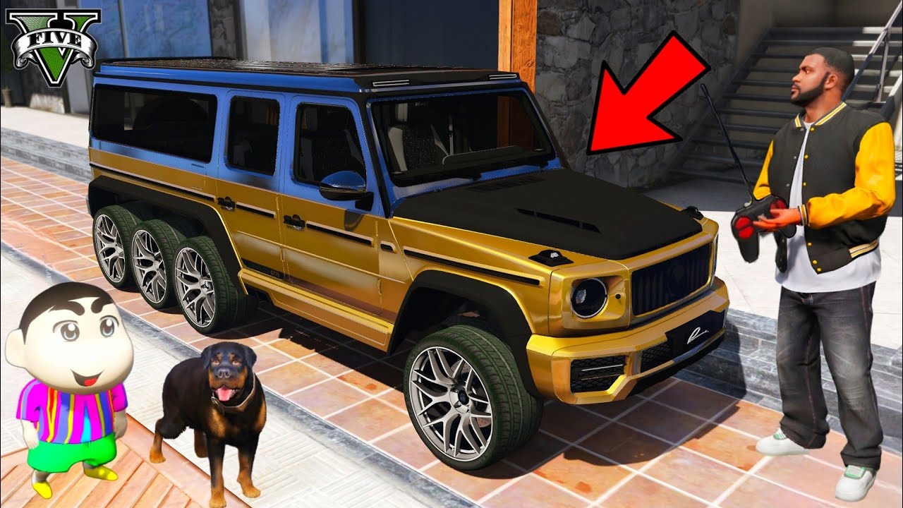 Franklin & Shinchan Buy Golden G-WAGON 6X6 Car in Gta 5 | Gta V Gameplay