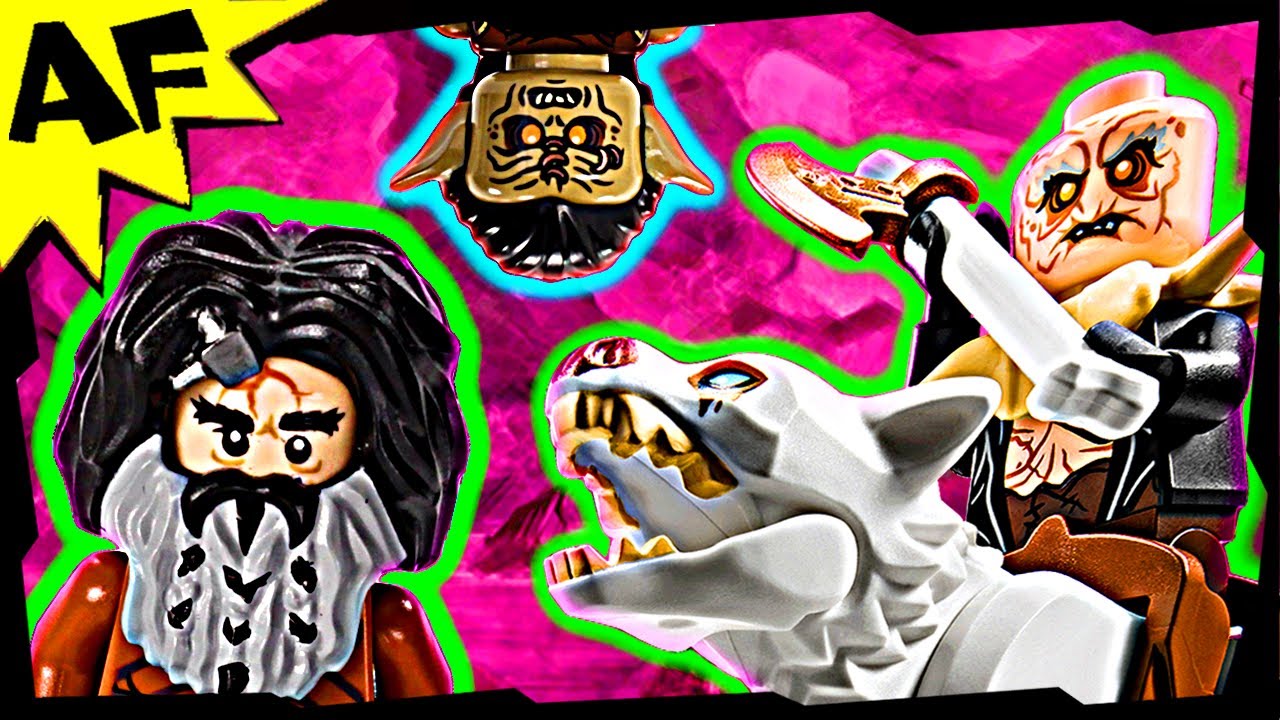 ATTACK Of The WARGS 79002 Lego the Hobbit Animated Building Review An Unexpected Journey