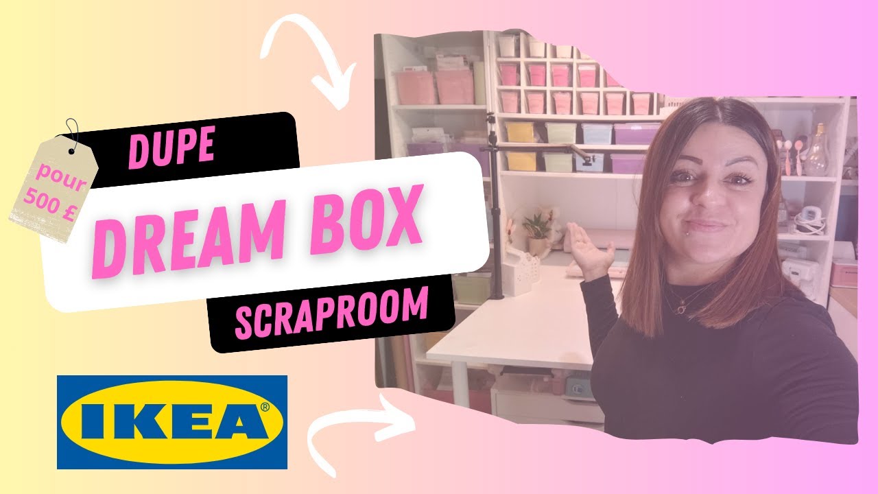 [ Dream Box ]  DUPE pour 500 £ Mon atelier a désormais de la couleur #dreambox #scraproom #ikea