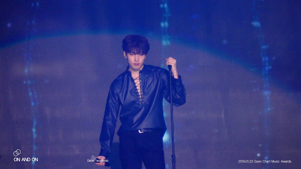 190123 가온차트 뮤직어워드 세븐틴 - 지금 널 찾아가고 있어 원우 직캠 (Seventeen wonwoo focus)