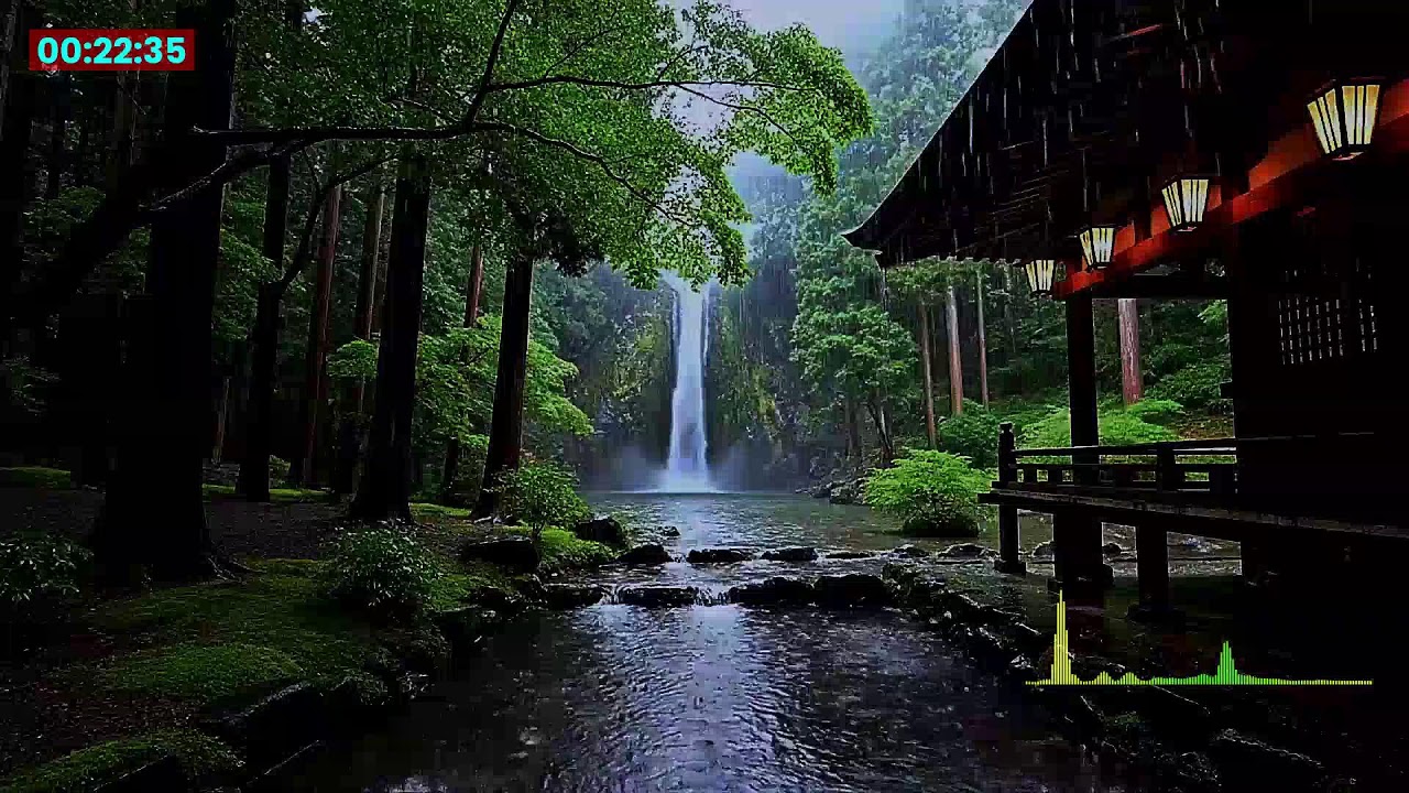 Heavy Rainstorm and Strong Thunder Sounds for Sleeping Black Screen Rain for Sleep, Fall Asleep