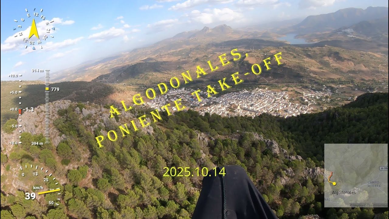 Paragliding Algodonales, Poniente Take Off (2.7 K)