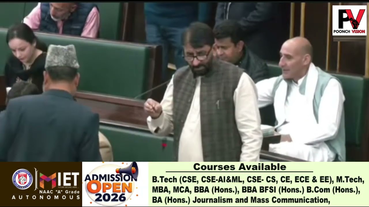 MLA Surankote, Ch. Mohd Akram, today spoke in the Legislative Assembly and raised important .