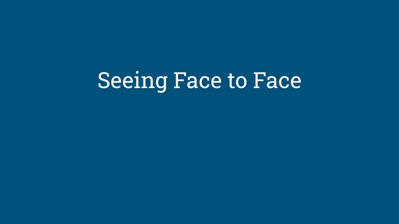 Seeing Face to Face