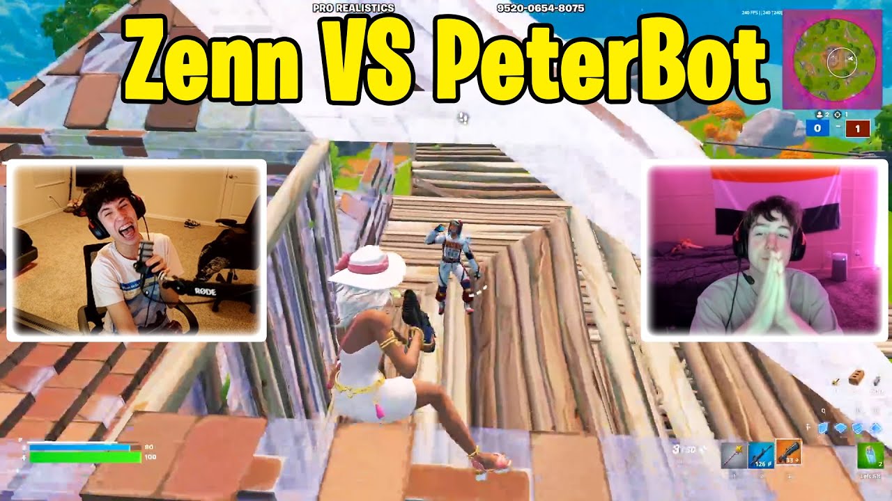Zenn VS PeterBot 1v1 Realistic PvP!
