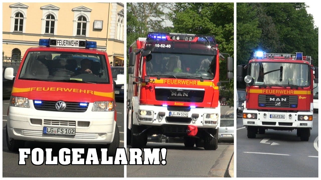 [Folgeeinsatz MTF & RW!] - Einsatzfahrten Feuerwehr Lüneburg | MTW, LF, RW + RTW ASB