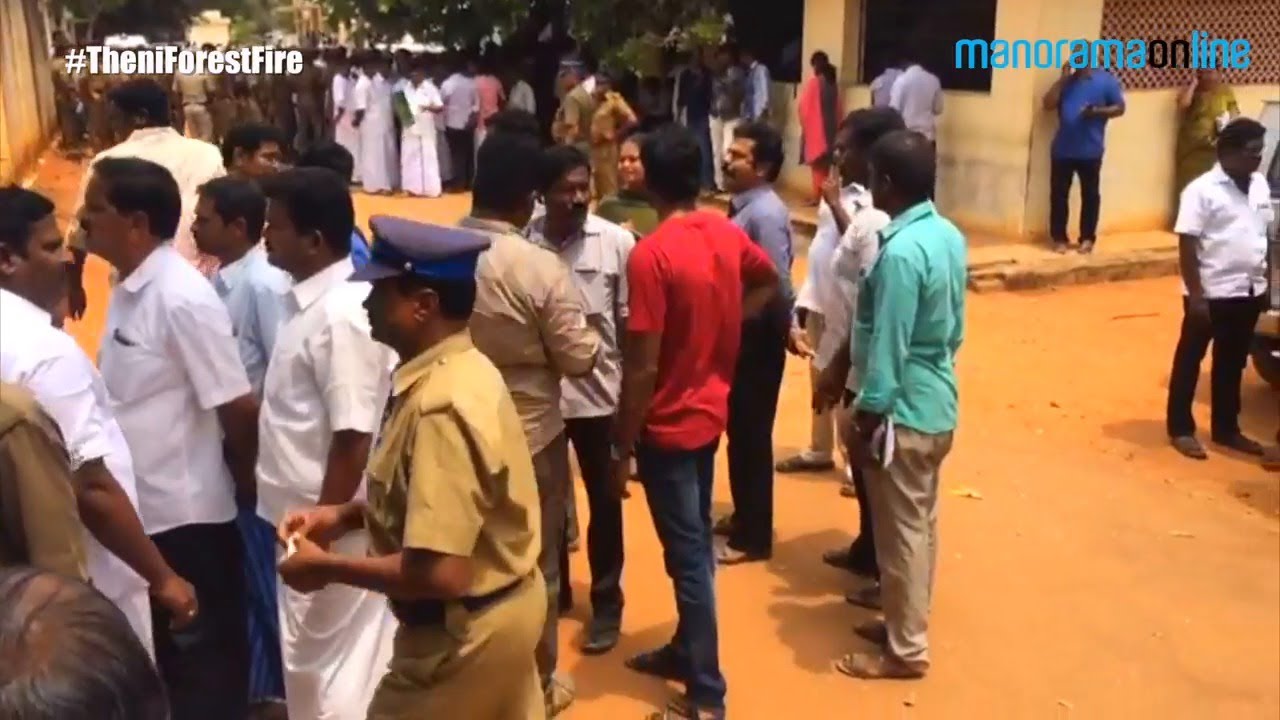 Theni forest fire: visuals of rescue operation