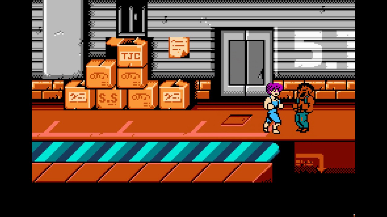 Double Dragon NES - Playing as Linda