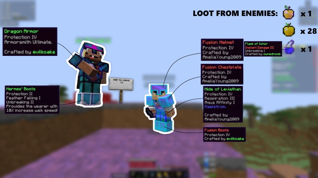 Hypixel UHC but enemies get dropped