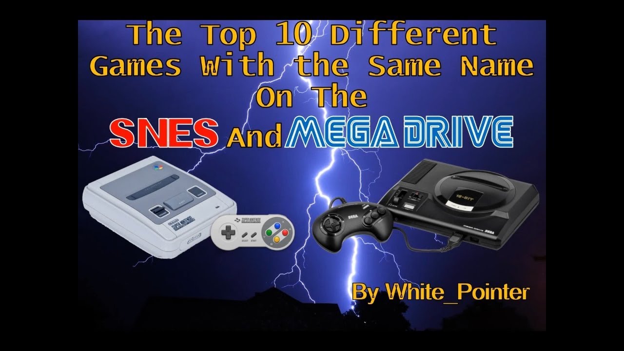 The Top 10 Different Games With The Same Name On The SNES and Mega Drive  | White_Pointer Gaming