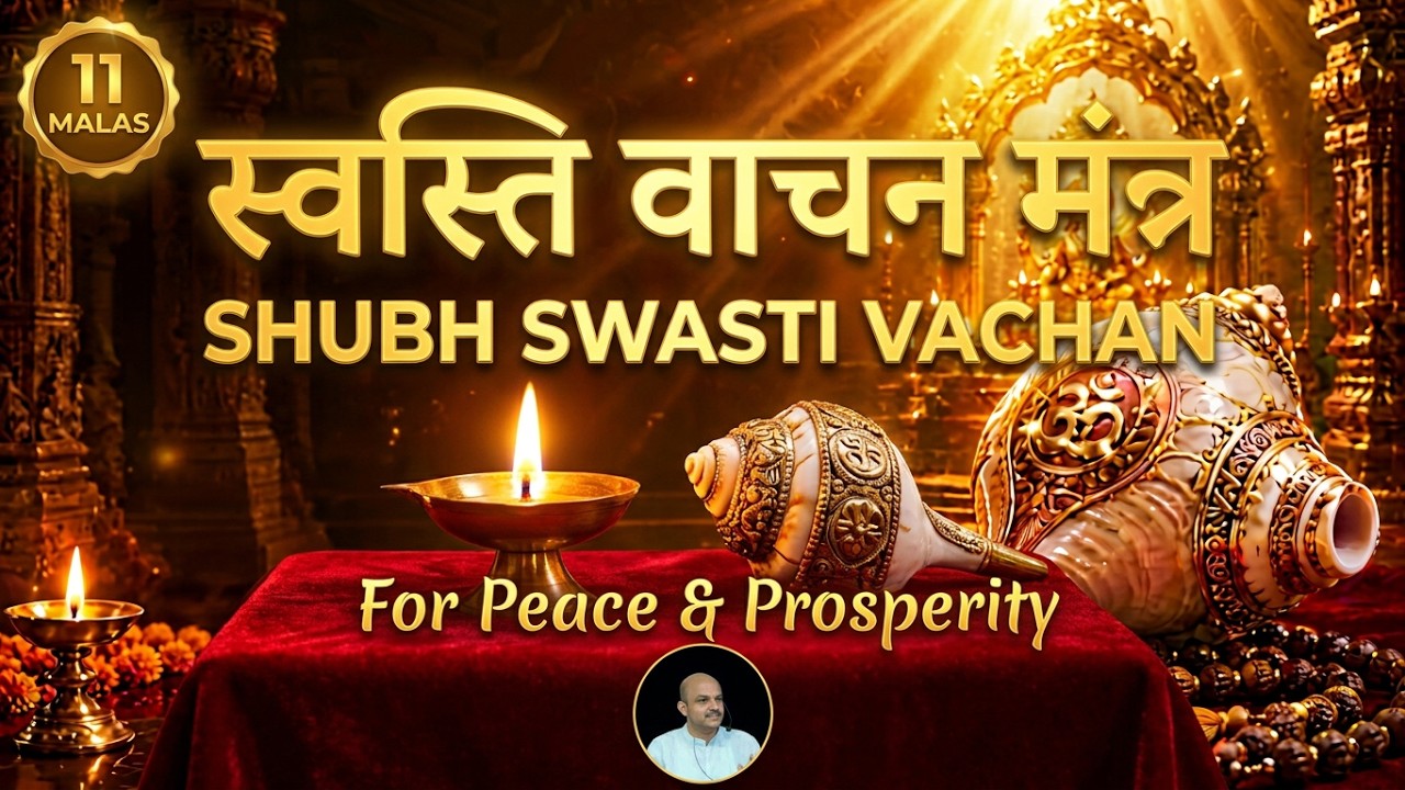 10 Swasti Vachan Mantras | 11 Malas Chanting | Rigveda Mandal 1 Sukta 89 | Vedic Mantras for Peace