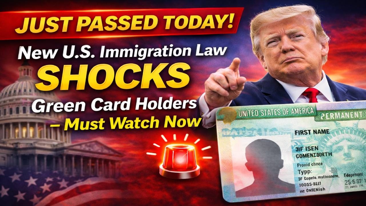 JUST PASSED TODAY! New U.S. Immigration Law SHOCKS Green Card Holders &mdash; Must Watch Now