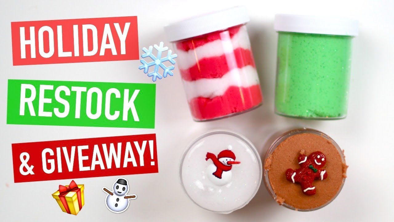 Holiday/Christmas Slime Shop Restock December 3rd, 2017!!