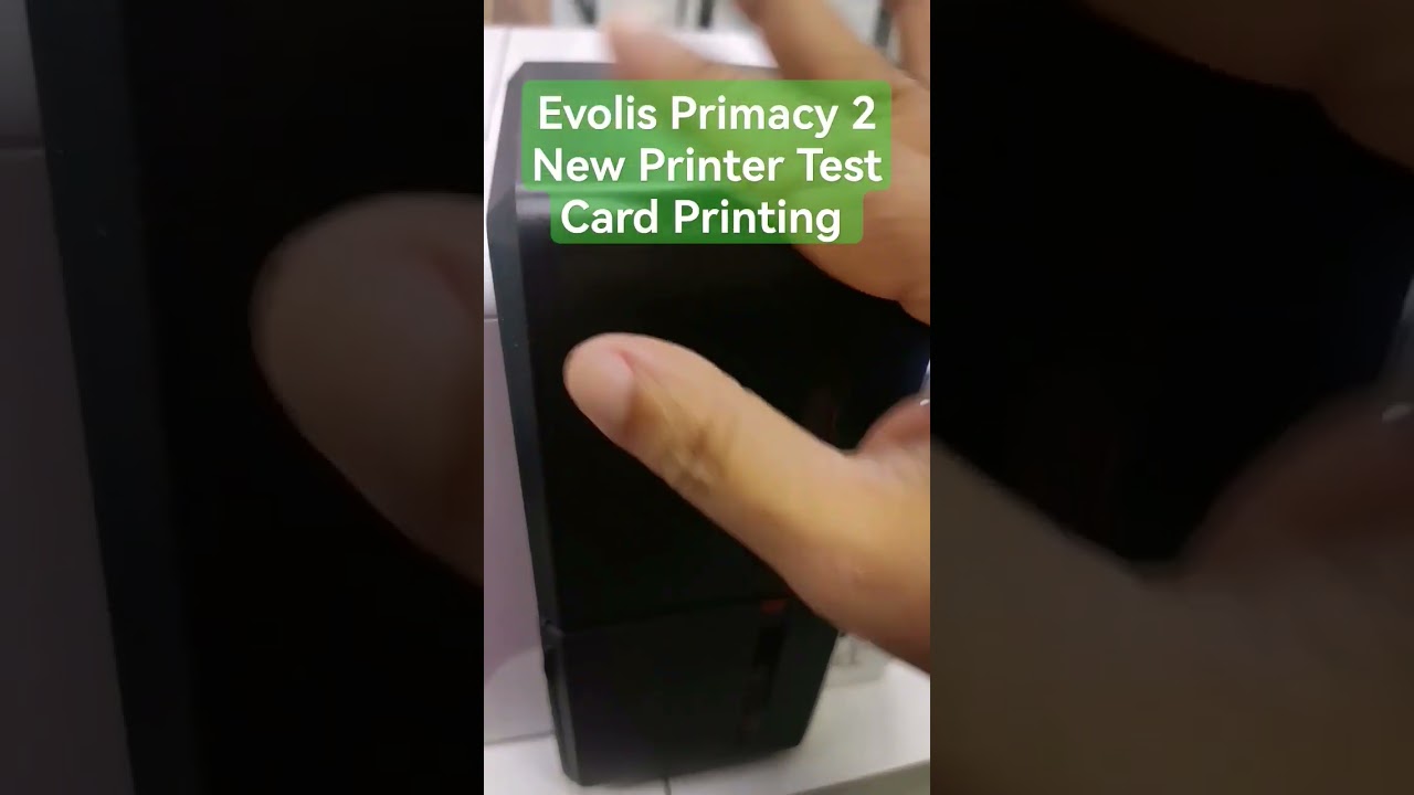 Evolis Primacy 2 New Printer Test Card Printing #testprint #evolis #idcard #head #01617589582